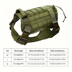 Waterproof Outdoor Nylon Harness for Large Dogs