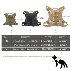 Waterproof Outdoor Nylon Harness for Large Dogs