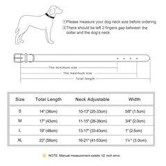 Soft Padded PU Leather Dog Collar Heavy Duty Small Medium Large Dog Collar