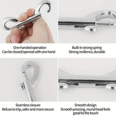 Metal Double Ended Bolt Snap for Dog Leash, Durable Clip