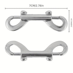 Metal Double Ended Bolt Snap for Dog Leash, Durable Clip