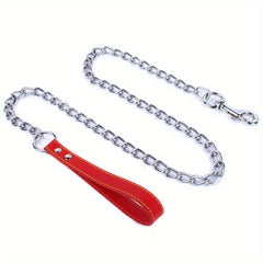 Metal Dog Leash with Padded Handle for Training