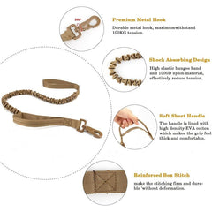 Tactical Dog Traction Rope Outdoor Pet Leash Training Dog Large Dog Retractable
