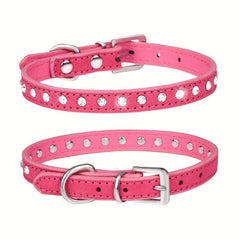 Sparkling Rhinestone Dog Collar - Small/Medium Dogs