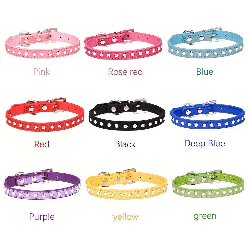 Sparkling Rhinestone Dog Collar - Small/Medium Dogs