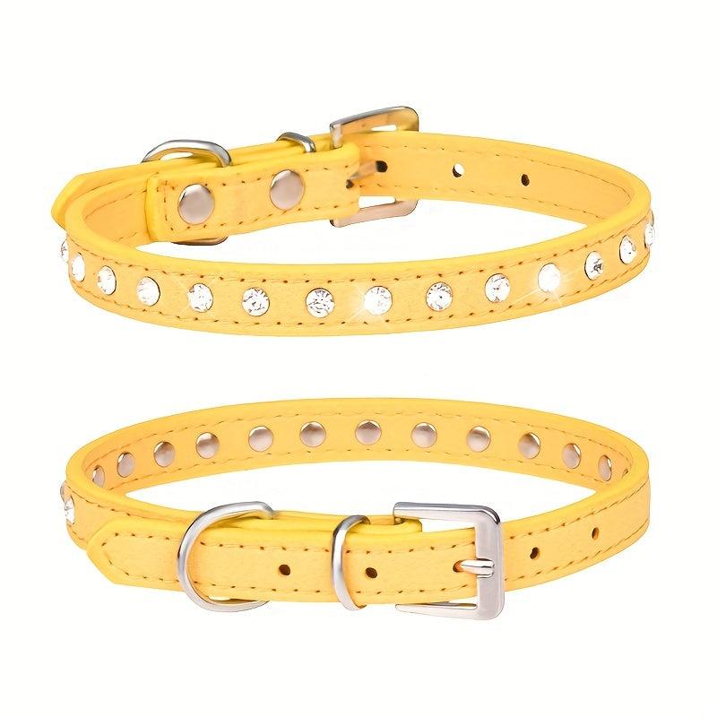 Sparkling Rhinestone Dog Collar - Small/Medium Dogs