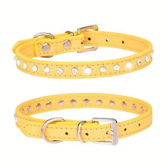 Sparkling Rhinestone Dog Collar - Small/Medium Dogs