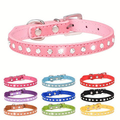 Sparkling Rhinestone Dog Collar - Small/Medium Dogs