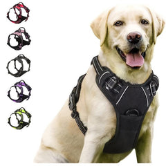 Reflective No Pull Dog Harness Front Clip with Handle for Large Dog Walking