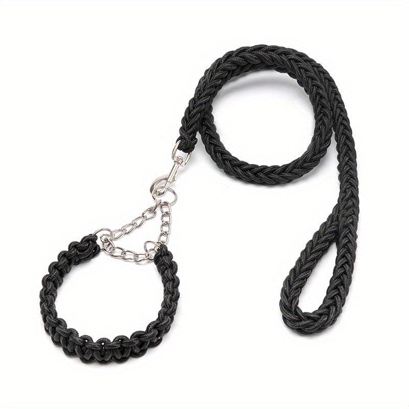 Braided Dog Training Leash Set for Small Medium Large Dogs