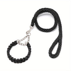 Braided Dog Training Leash Set for Small Medium Large Dogs