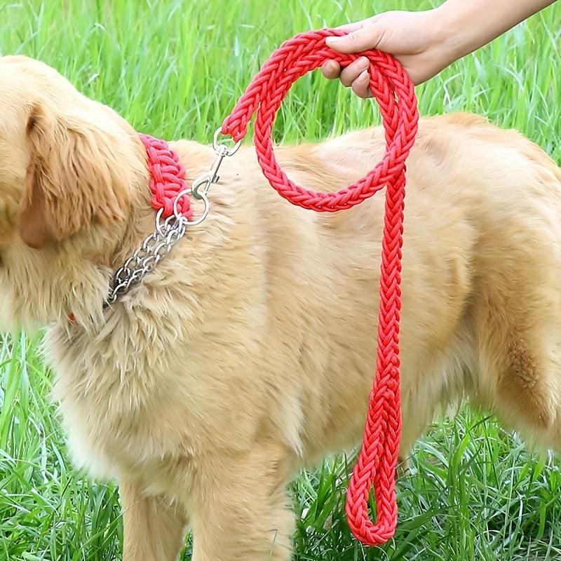 Braided Dog Training Leash Set for Small Medium Large Dogs