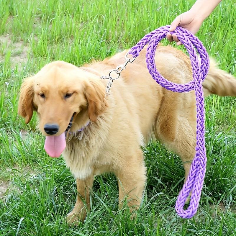 Braided Dog Training Leash Set for Small Medium Large Dogs