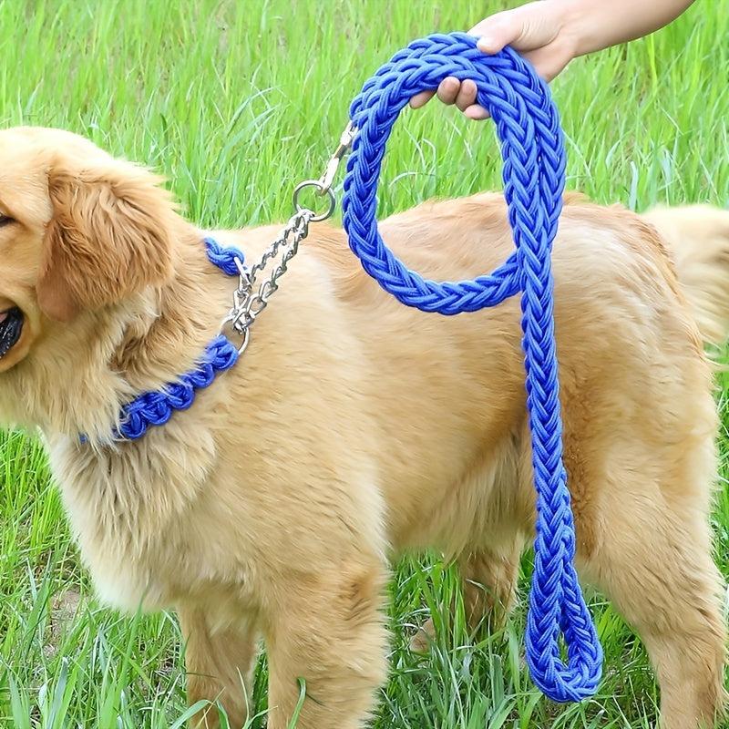 Braided Dog Training Leash Set for Small Medium Large Dogs