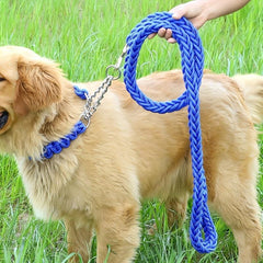 Braided Dog Training Leash Set for Small Medium Large Dogs