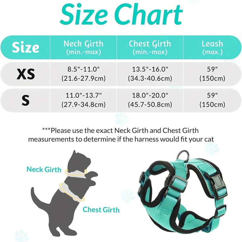 Escape Proof Cat Harness & Leash for Walking & Exploring