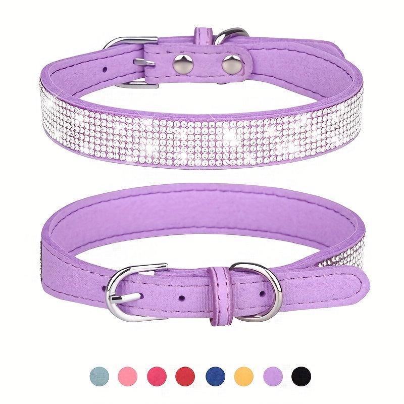 Rhinestone Dog Collar for Small Medium Large Dogs