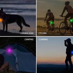 Joytale LED Dog Collar Safety Light Clip Tag Night Visibility