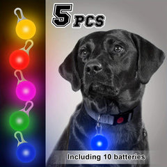 Joytale LED Dog Collar Safety Light Clip Tag Night Visibility