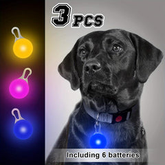 Joytale LED Dog Collar Safety Light Clip Tag Night Visibility