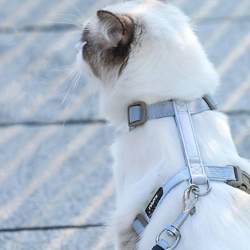 Adjustable Cat Harness and Leash Set Comfortable and Secure