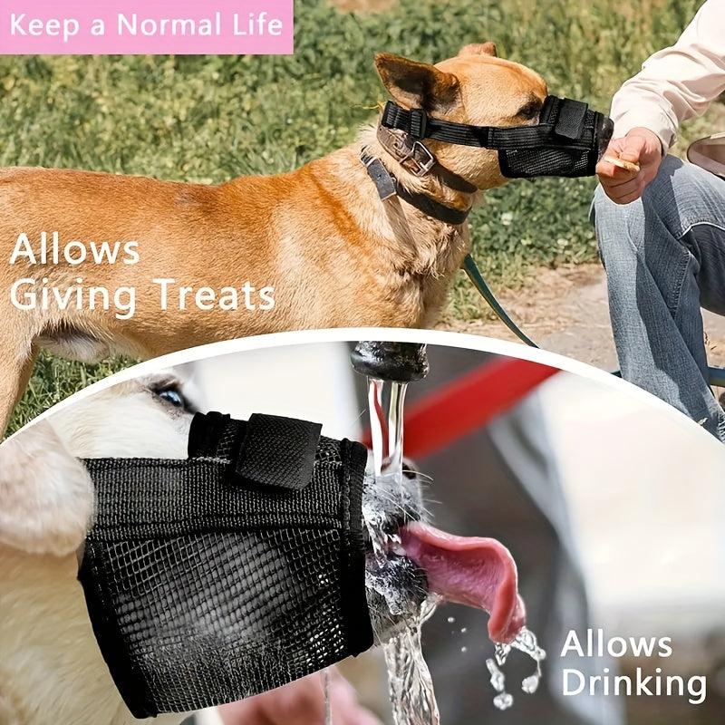 Breathable Nylon Dog Muzzle Anti Bite Pet Mouth Cover