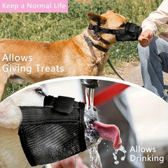 Breathable Nylon Dog Muzzle Anti Bite Pet Mouth Cover