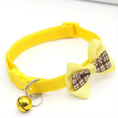 Adjustable Pet Bow Collar w/ Safety Features & Bow Tie