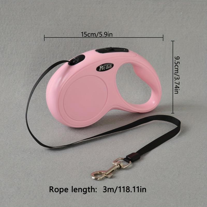 Double Switch Retractable Pet Leash for Dogs