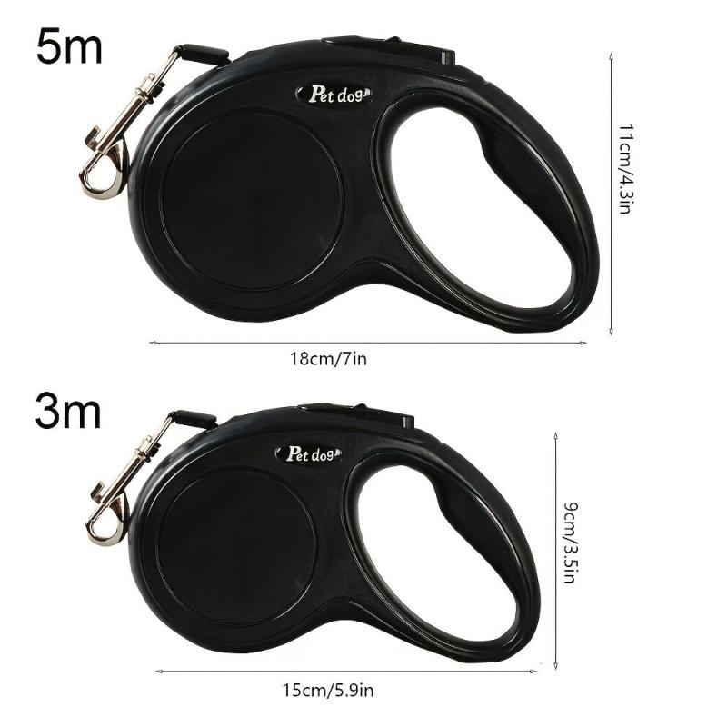 Double Switch Retractable Pet Leash for Dogs