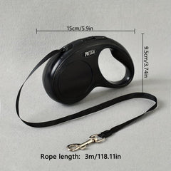 Double Switch Retractable Pet Leash for Dogs