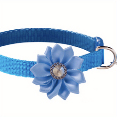 Cute Flower Necklace Collar with Bell for Small Dogs and Puppies