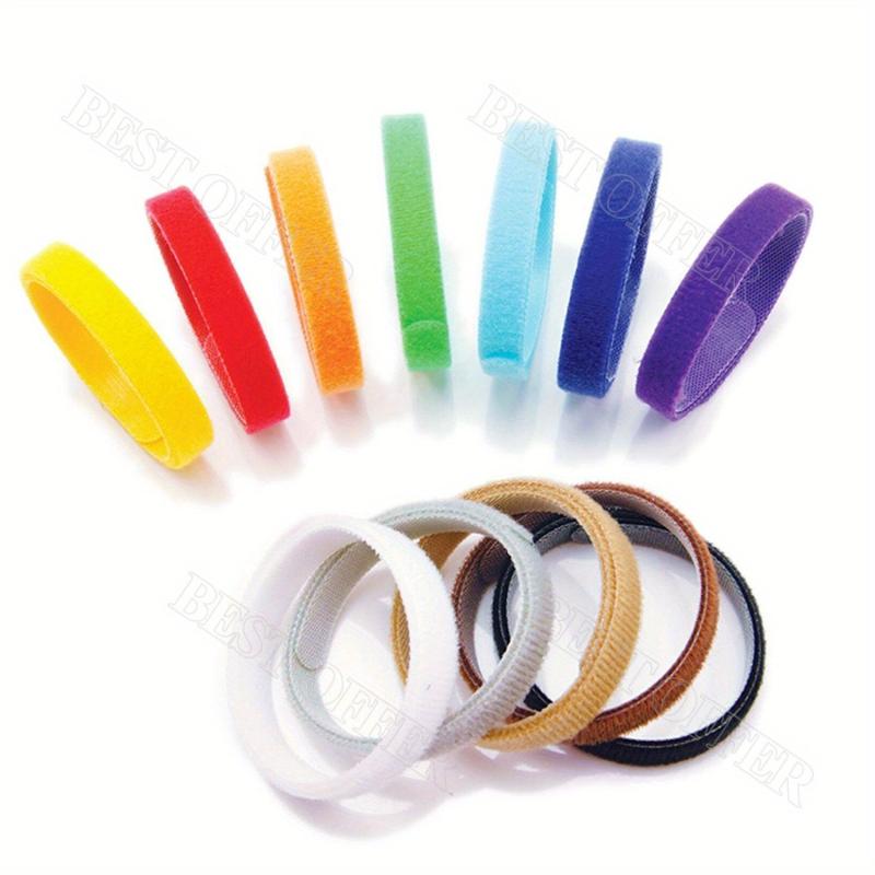 12pcs Puppy Whelping Collar ID Bands Reusable Pet Collar