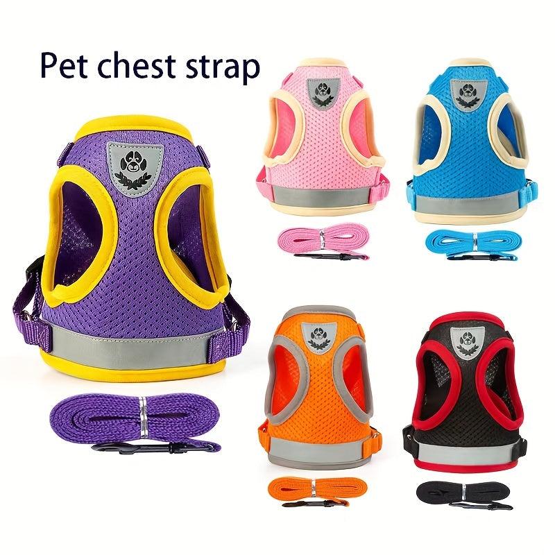 Dog Harness & Leash Set for Small & Medium Dogs