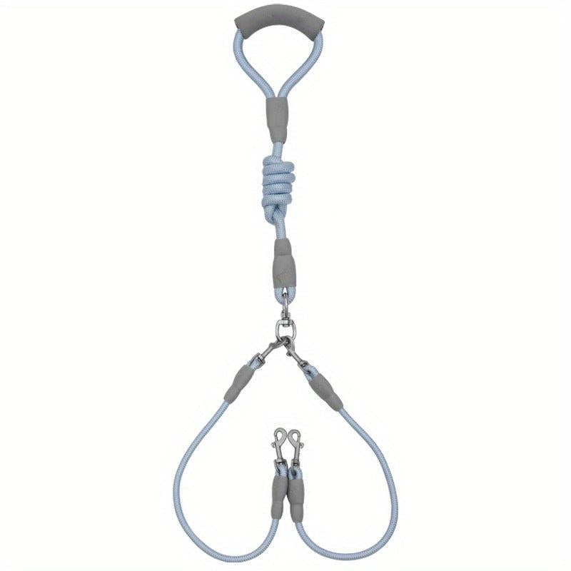 Foam Handle Dog Walking Double Head Rope Couple Pet Leash