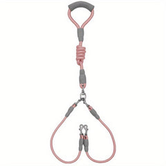 Foam Handle Dog Walking Double Head Rope Couple Pet Leash