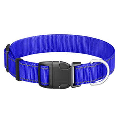 Reflective Nylon Dog Collar With Quick Release Buckle