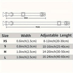 Reflective Nylon Dog Collar With Quick Release Buckle