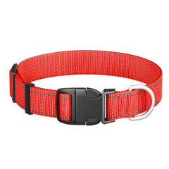 Reflective Nylon Dog Collar With Quick Release Buckle