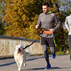 Hands-Free Pet Running Leash Waist Bag Combo