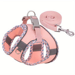Reflective & Breathable Pet Chest Strap Vest for Safe Adventures
