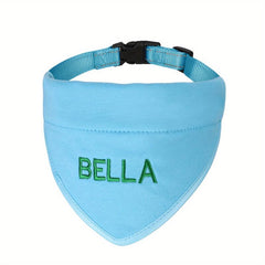 Personalized Dog Bandana with Name Embroidered