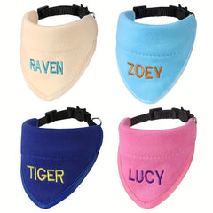 Personalized Dog Bandana with Name Embroidered