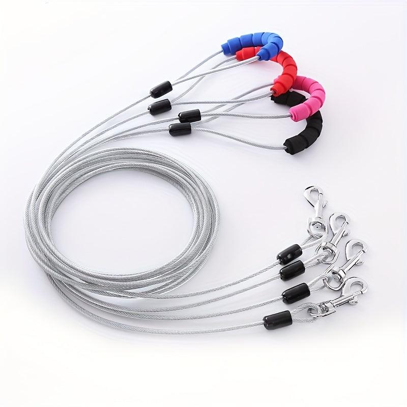 Chew Proof Dog Leash - Durable Wire Leash for Small, Medium & Large Dogs