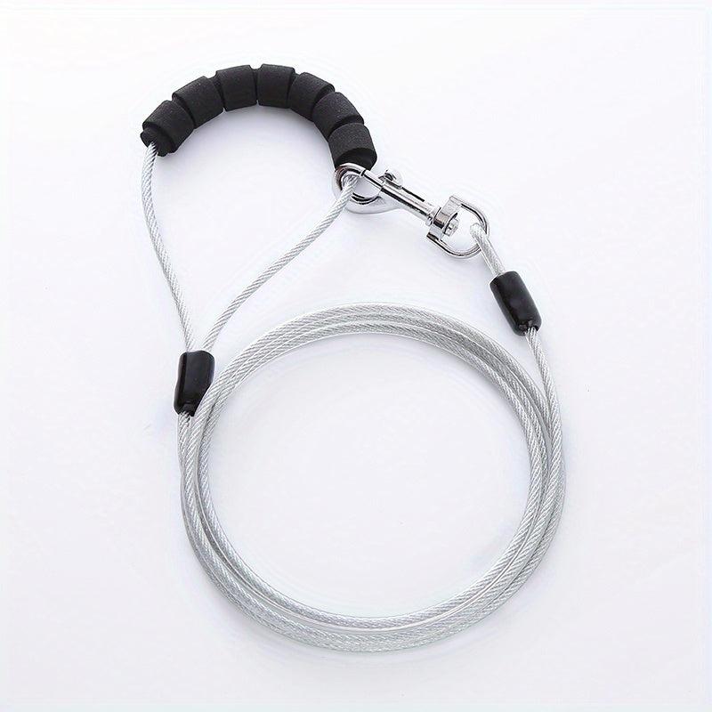 Chew Proof Dog Leash - Durable Wire Leash for Small, Medium & Large Dogs