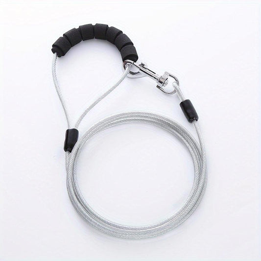 Chew Proof Dog Leash - Durable Wire Leash for Small, Medium & Large Dogs