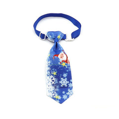10pcs Xmas Pet Collar Dog Bow Tie Snowman Neckties