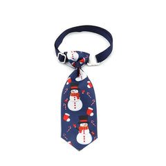 10pcs Xmas Pet Collar Dog Bow Tie Snowman Neckties