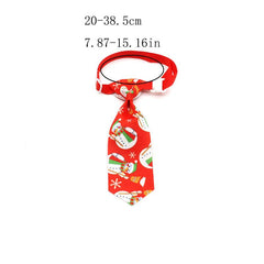 10pcs Xmas Pet Collar Dog Bow Tie Snowman Neckties
