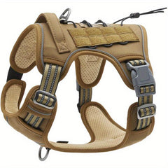 Dog Harness No Pulling Front Clip Leash Reflective Vest For Dogs Camo